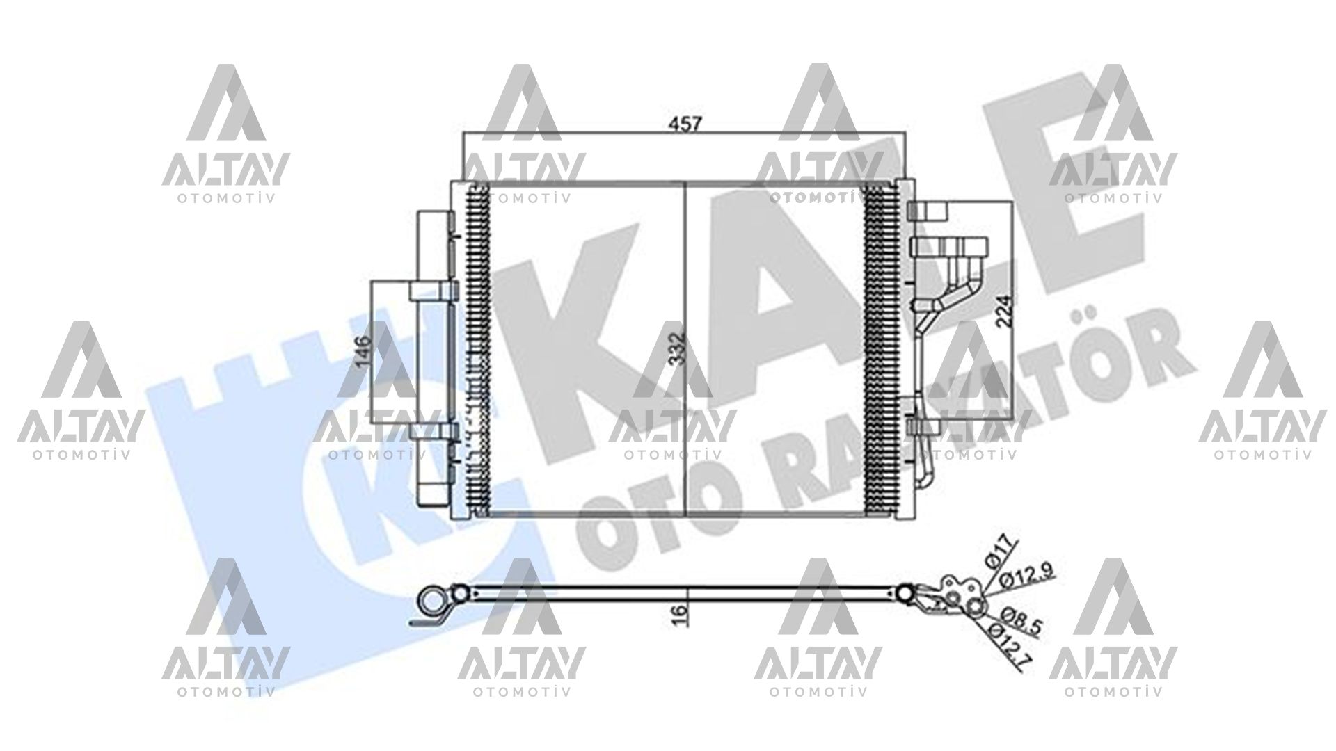 Hyundai I10 Klima Radyatörü 2013- Radyatör I OEM 97606-B9101